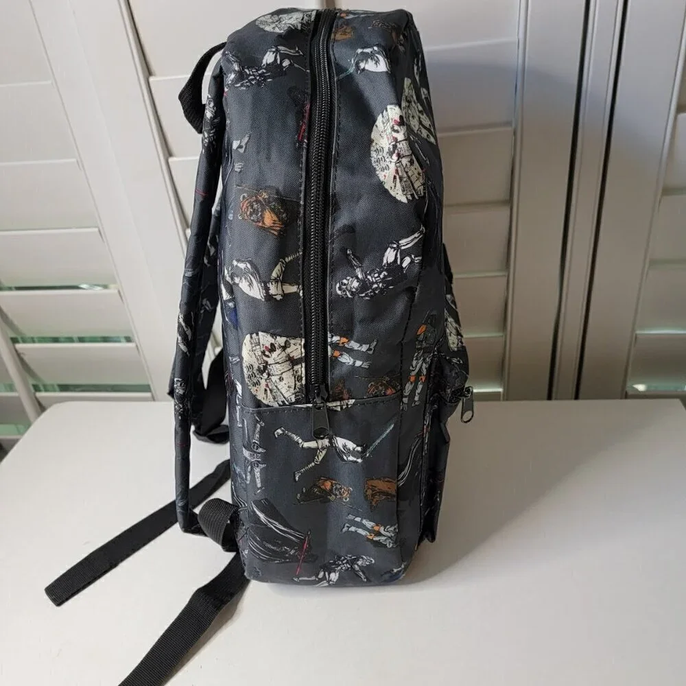 Star Wars 17'' Backpack All-Over Print Bag Comic Characters - RARE